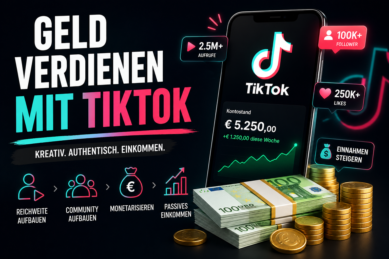 Geld verdienen mit TikTok – So wird aus Kreativität echtes Einkommen