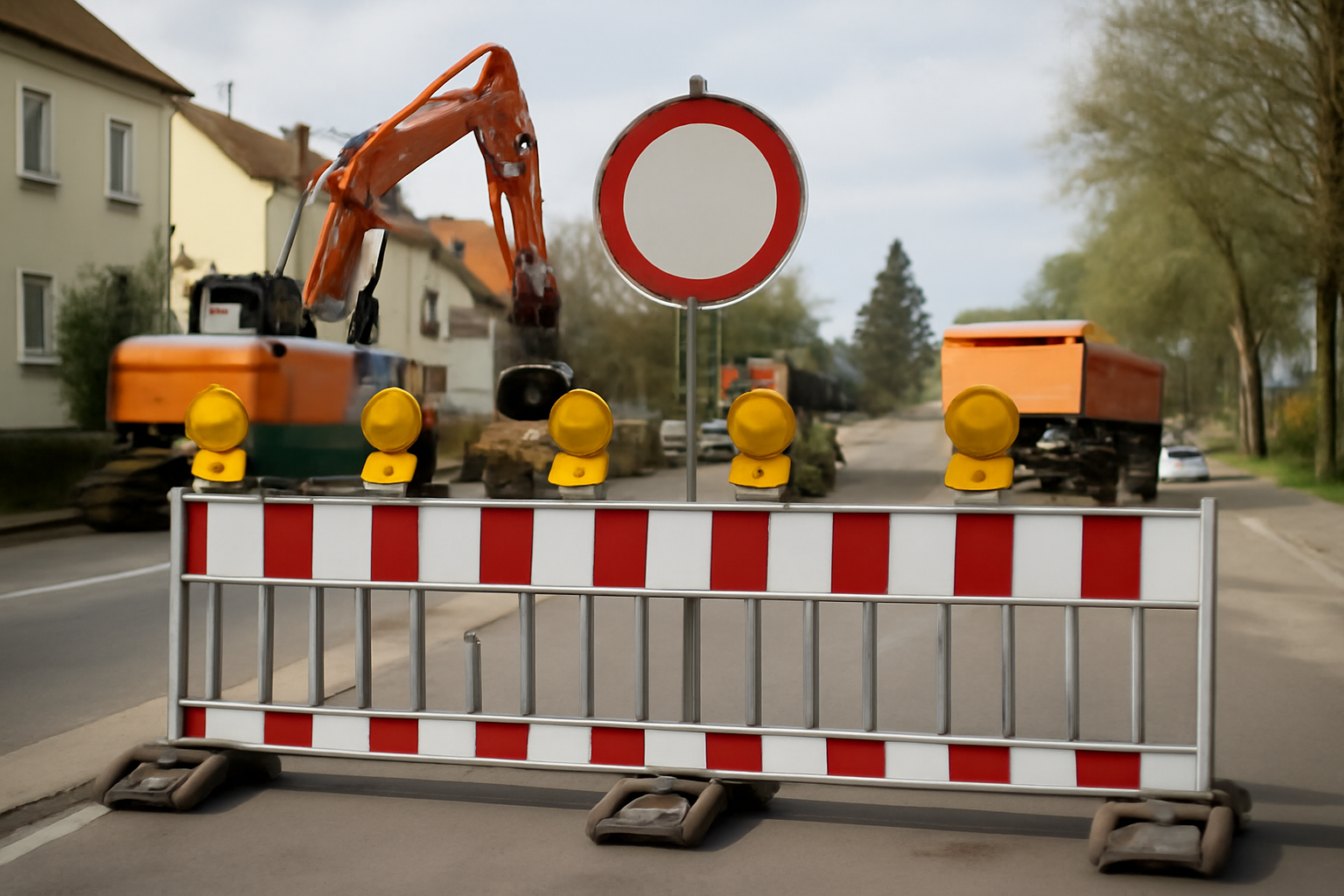 Bauarbeiten und Straßensperrung in der Ludwig-Jahn-Straße ab Montag
