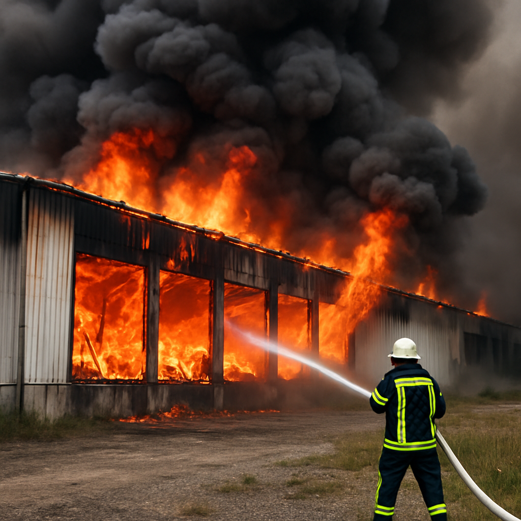 Lagerhalle bei Treuenbrietzen brennt immer noch 