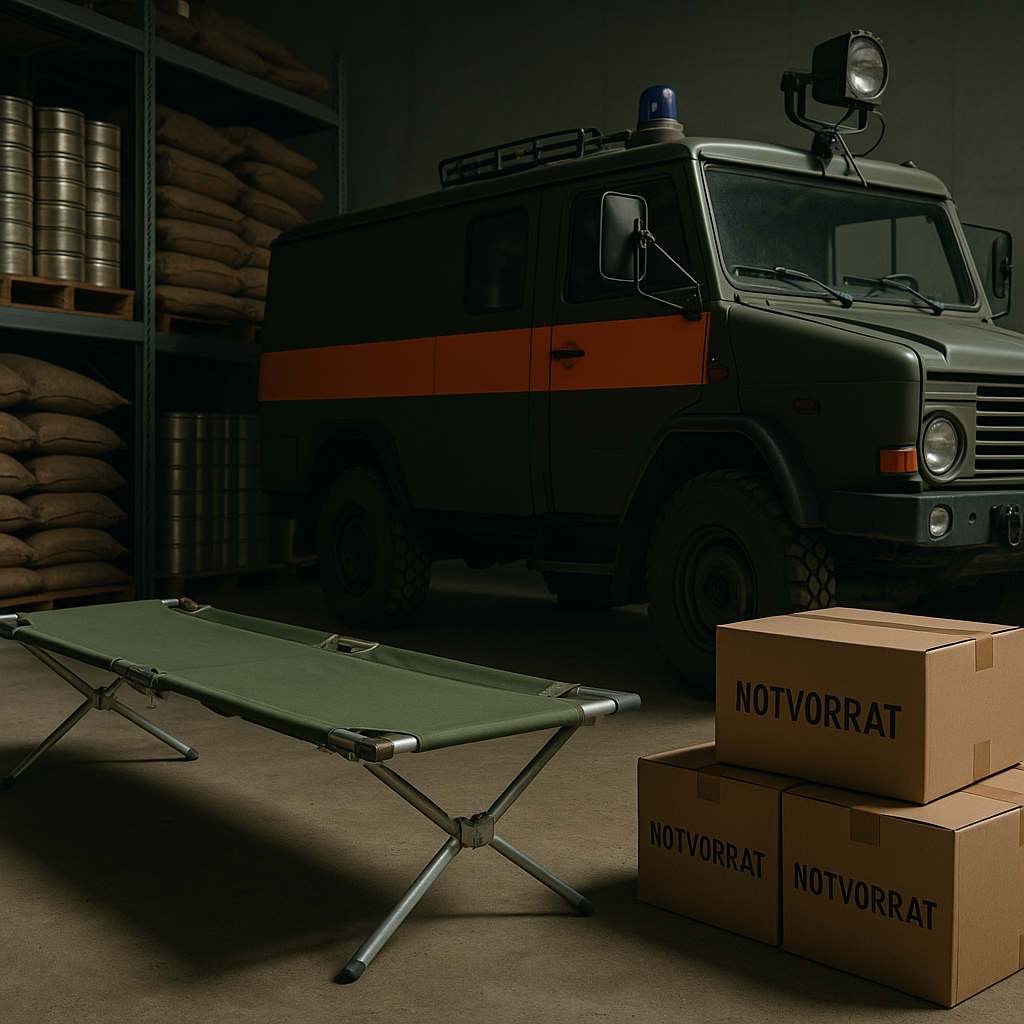 Milliarden für Zivilschutz: Feldbetten, Spezialfahrzeuge, Notvorräte