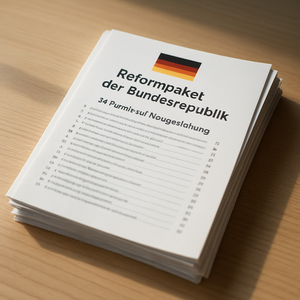Das Reformpaket der Bundesrepublik: Ein Blick auf die 34 Punkte der Neugestaltung