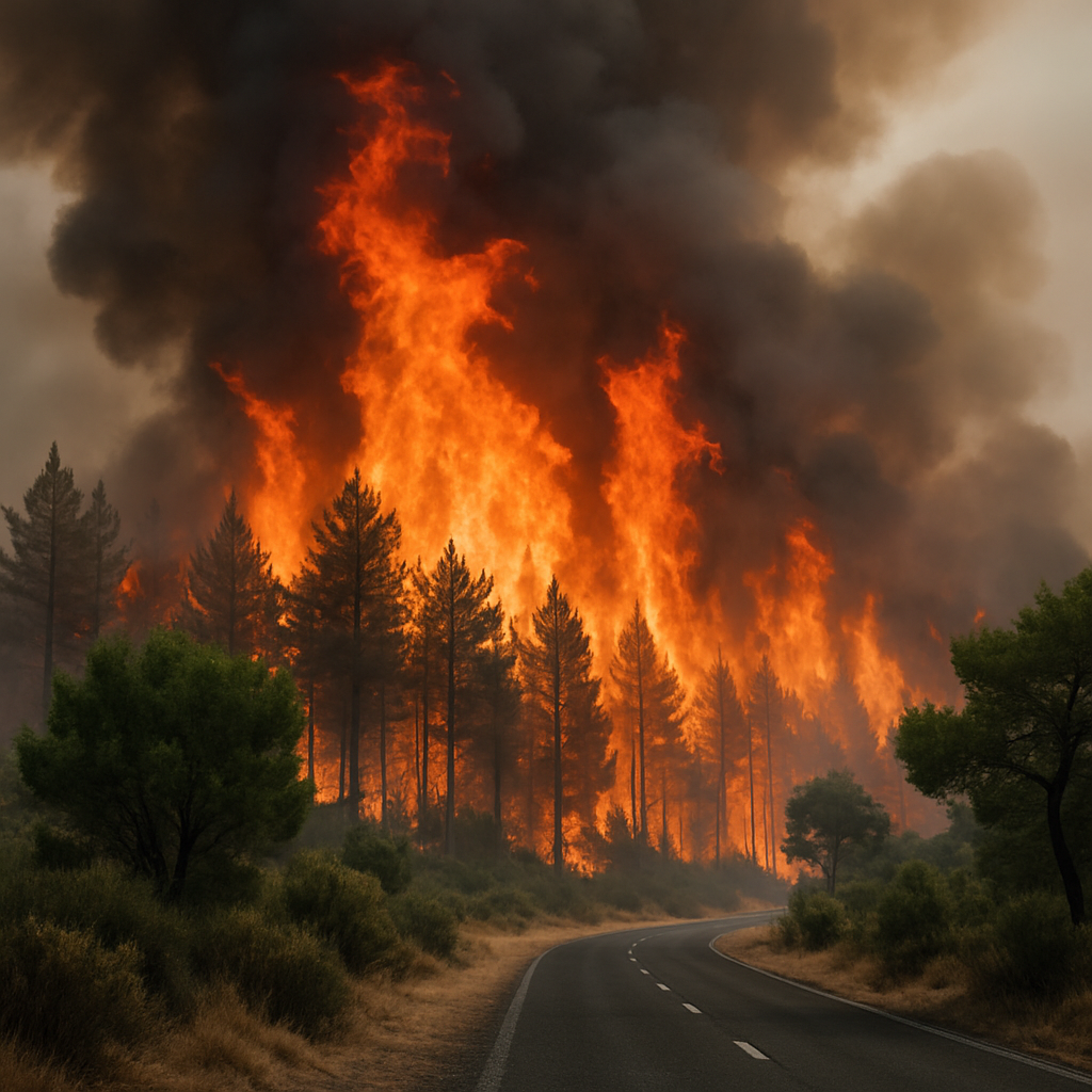Flammende Herausforderung: Die Brände in Spanien und Frankreich im Blick