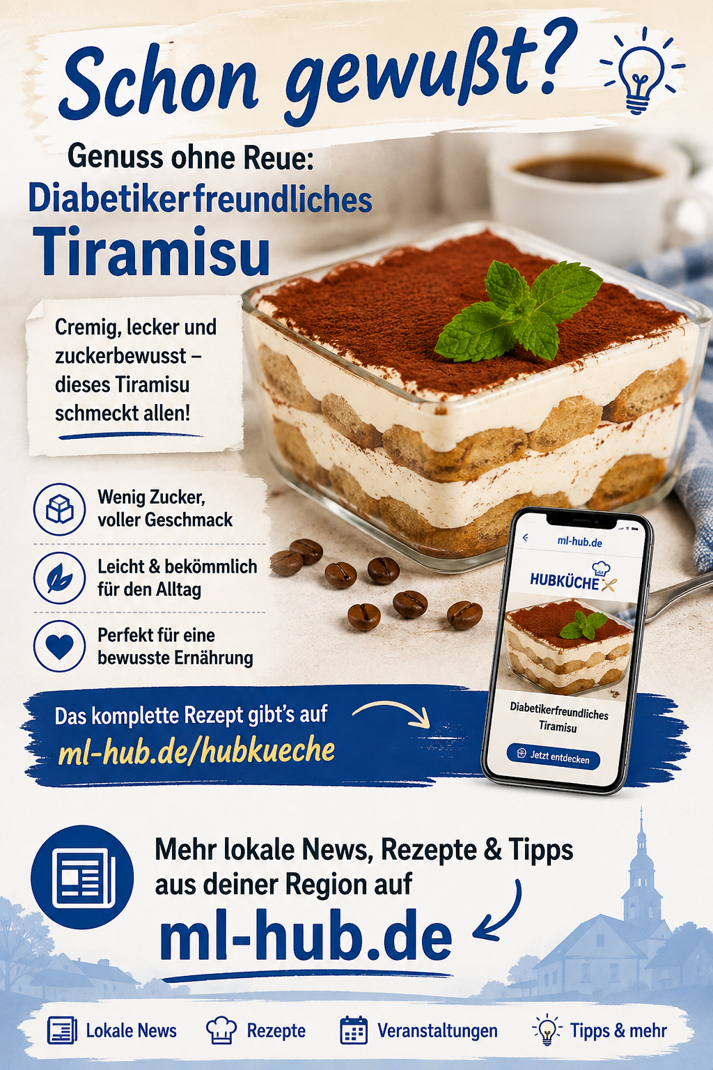 Diabetikerfreundliches Tiramisu