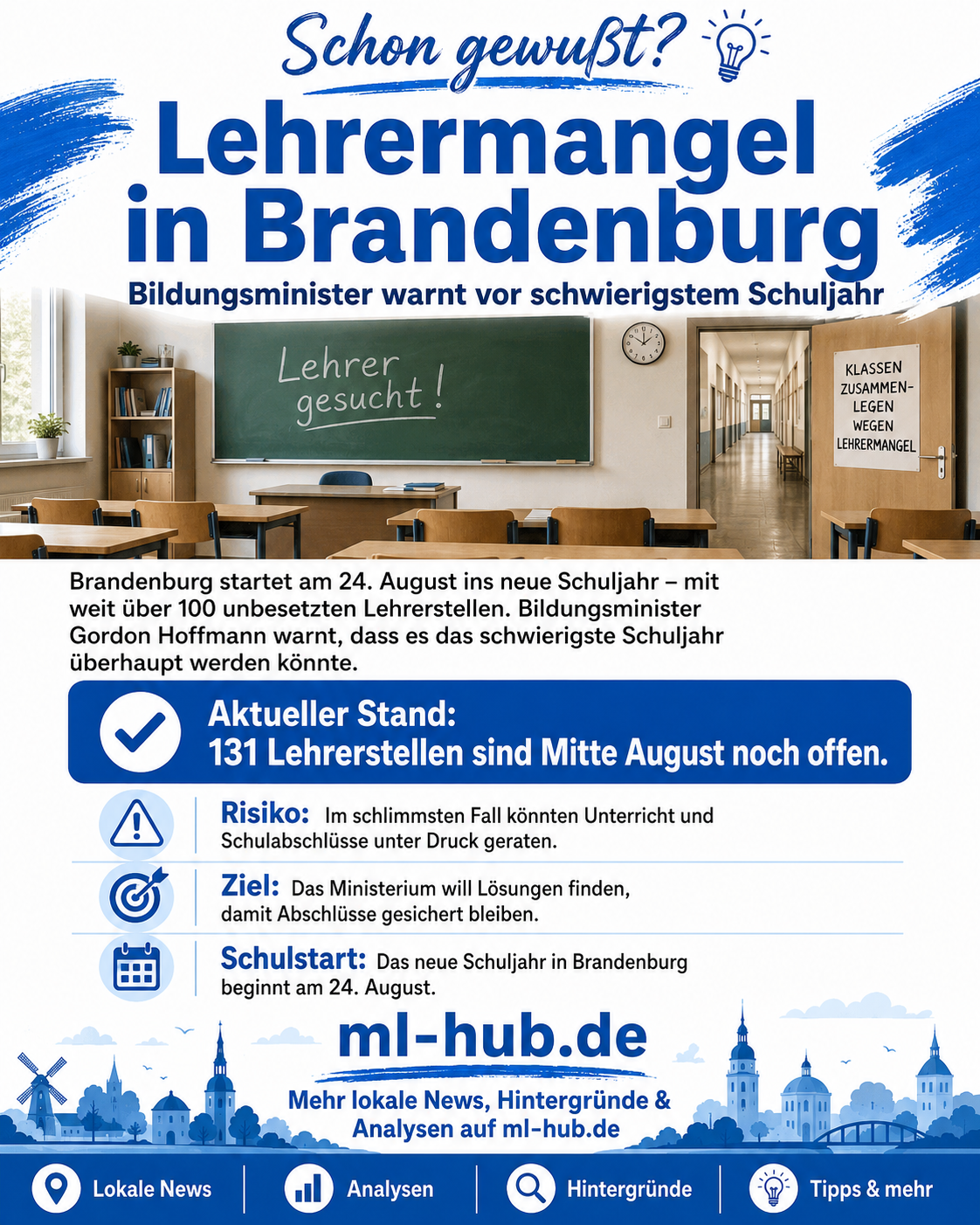 Lehrermangel in Brandenburg